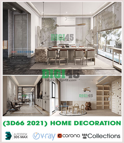 3D66 2021 06 – Home Decoration mix model