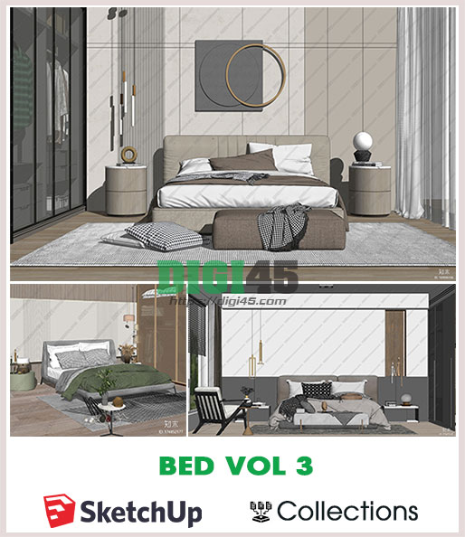 Bed Vol 3 SketchUp