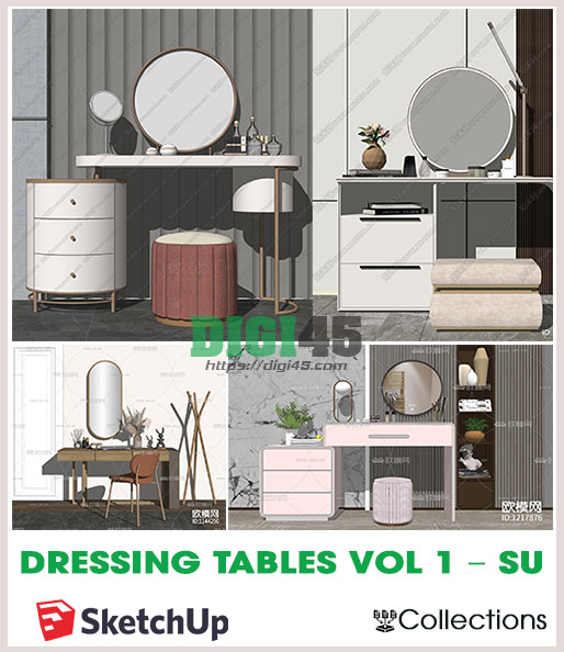 Dressing Tables Vol 1 – SketchUp