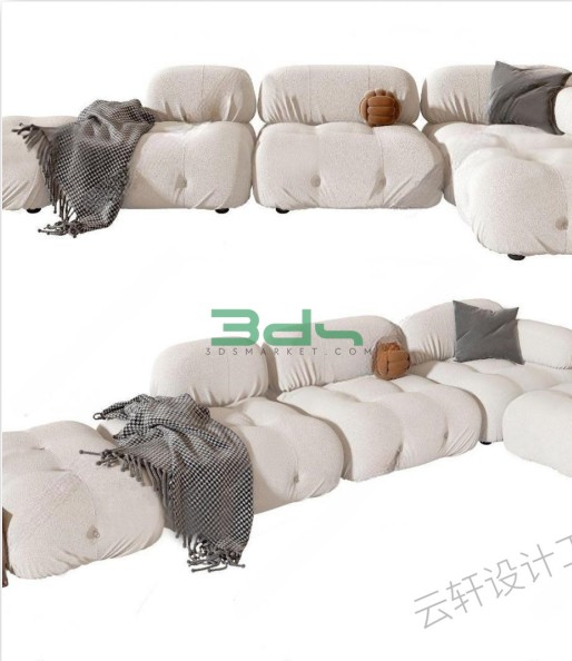 Free 3D sofa model 140 1