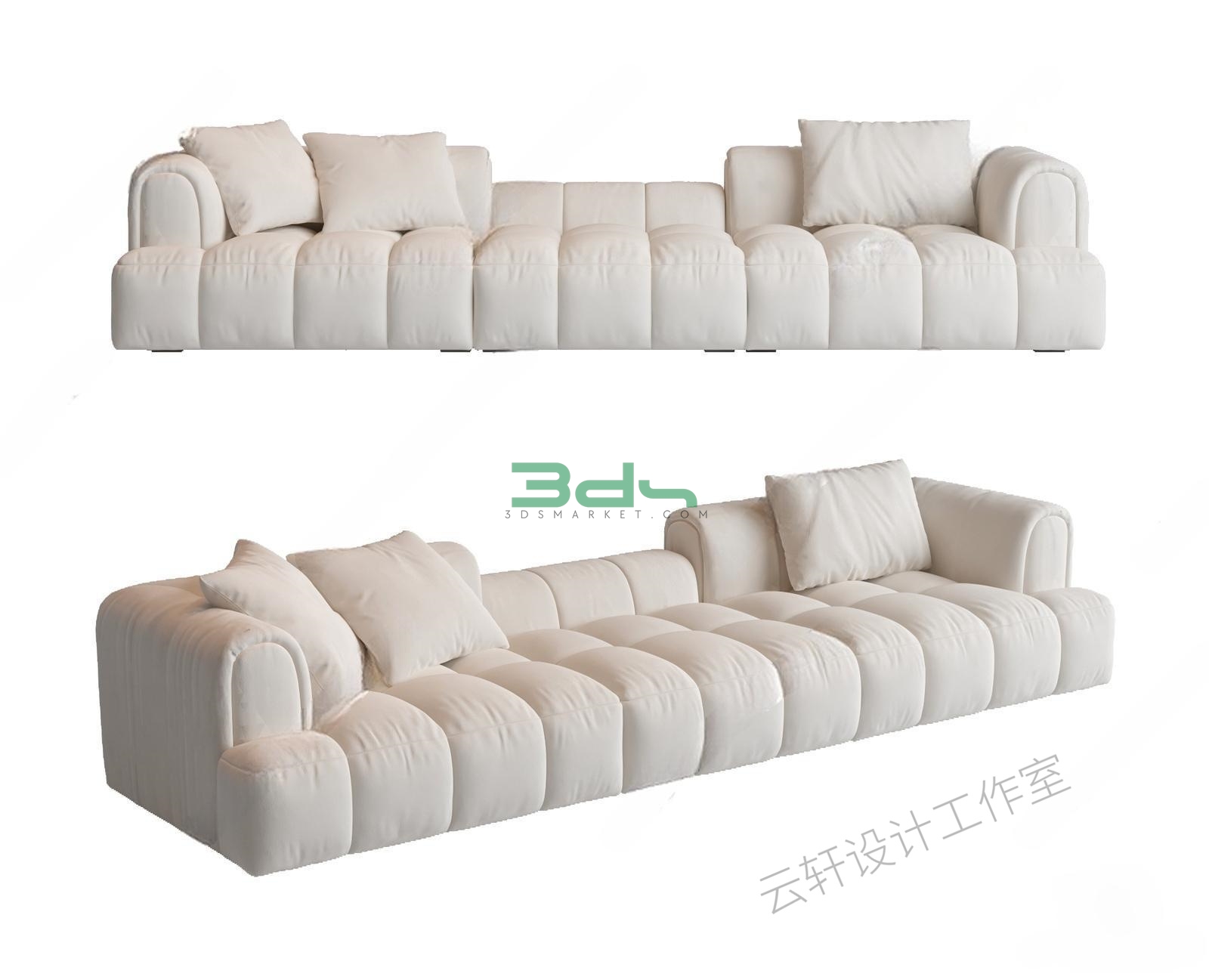 Free 3D sofa model 142 1
