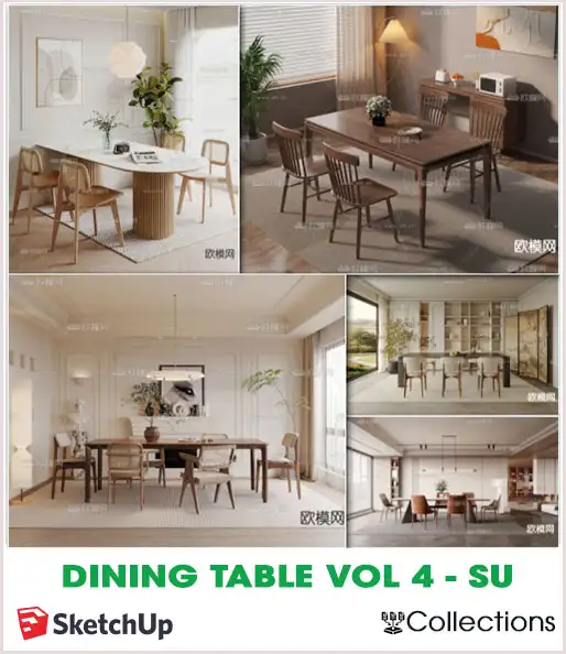 Dining table Vol 3 – SketchUp (Copy)