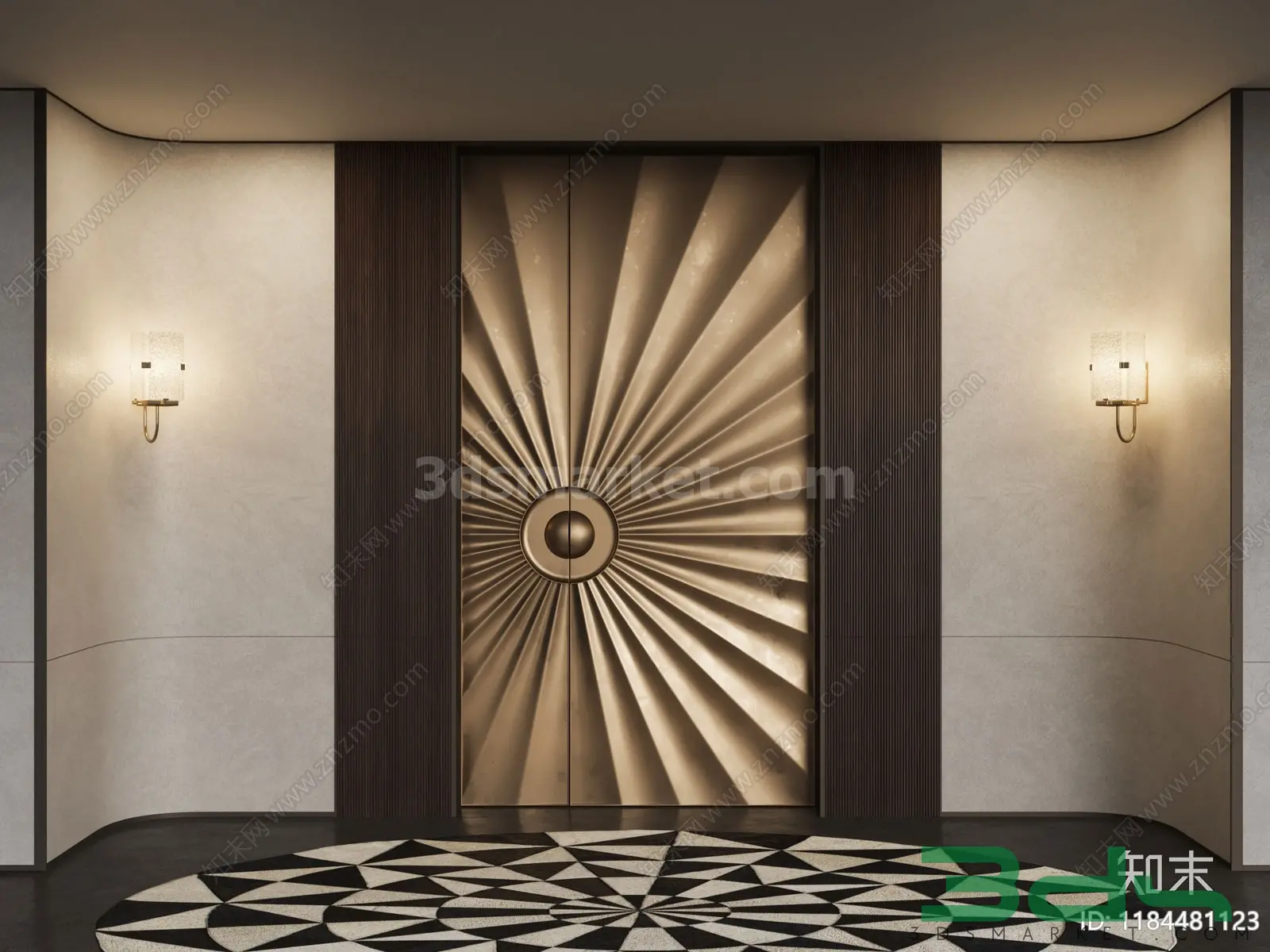 Free Living room 3D scene model 164 (Copy)